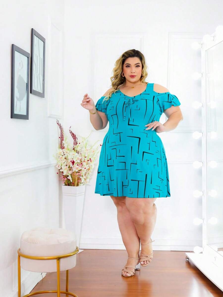 Plus Size Dress With Thick Straps (G1-G2-G3) - 翡翠迷宮 - View 1