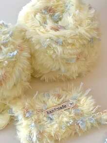 1 Roll Green Yarn Tricot Wool Blends Diy Hand Knitting Features Hand Mixed Plush Yarn Wool Ball Crochet Woven Hairpin Sweater