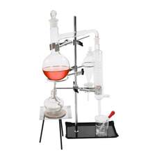 Professional High Borosilicate Glass Distillation Kit With 500ml Flask & Iron Stand: A Complete Set For Home DIY Essential Oil Extraction, Pure Dew, And Distilled Water Making, Featuring A Serpentine Condenser And Thermometer - Clear - View 6