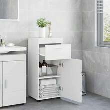 vidaXL Badezimmer Schrank TULUM Weiß 37 X 31,5 X 82 Cm Holzwerkstoff - Bianco - Visualizzare 4