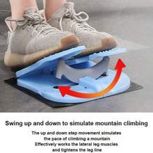 1pc Foot Stepper Exercise Machine, Stepper Trainer For Fitness Stovepipe, Folding Pedal Cross Trainer For Seniors, Portable Leg Pedal Machine, Under Desk Foot Pedal Exerciser, Mini Multifunctional Foldable Fitness Equipment, Household Stairs Mute Treadmill, For Leg Muscles Relieves Varicose Veins Physical Therapy, For Office Home Gym Pilates Yoga - Multicolor - View 8