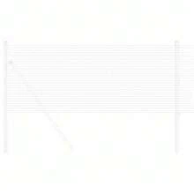 vidaXL Geschweißter Drahtzaun Silber 0,6 X 25 M Stahl - Silver - View 3