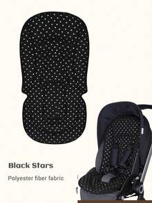 1pc Reversible Thickened Soft Baby Stroller Seat Cushion, Highchair Pad, Basket Liner - Multicolor - View 16