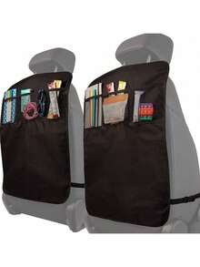 1 Peça Organizador de Armazenamento para Banco Traseiro de Carro com Bolsos, Protetor de Encosto de Assento Infantil