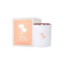 Champagne And Strawberries Luxe Natural Soy Candle White And Rose Gold Jar - WhiteRoseGold - View 2