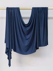 1件装优质竹纤维针织头巾，高品质奢华弹力女士穆斯林围巾披肩，长款头巾式头巾，适合日常生活、外出和聚会。 - 彩色 - 查看 14