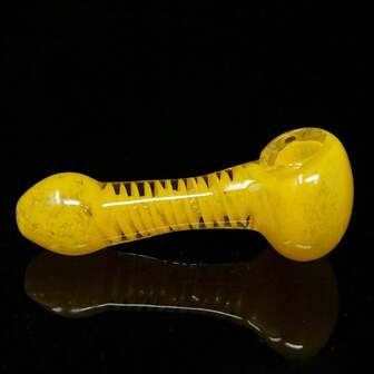 4.5" Frit Vortex Helix Thick Collectible Glass Piece - P409B
