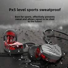 Type-C Wired Music Earphones & Headphones With Heavy Bass For Gaming On Mobile For Sports - 黑色 - 查看 3