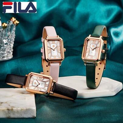  FILA 高级女士石英腕表 – 闪亮水晶表框、珍珠表盘和精钢表带 | 送给她的奢华礼物
