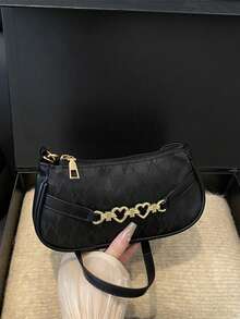 Túi xách đeo vai và túi tote màu tương phản thời trang, túi nhỏ - màu đen - Xem 8