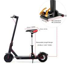 E-Scooter Electric Scooter Seat Accessories Adjustable-Height For Xiaomi 1s/ Pro - Black+ Red - View 2