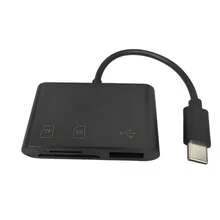 Versatile 3-In-1 SD Card Reader With OTG - Fast USB 3.0 & 2.0 Compatibility Compatible With Macbook, PCs, Cameras, & Phones - Ideal For Data Transfer & File Sharing