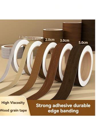 1 pieza Papel tapiz decorativo adhesivo con textura de madera realista, cinta autoadhesiva con textura de madera, impermeable y antifouling, para renovación de muebles, bordes de gabinetes, marcos de puertas, tableros de madera, escritorios, mesas de comedor, gabinetes, cubrir defectos, talla grande grueso, opciones de varios colores, dos anchos