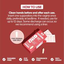 URO Boric Acid Vaginal Suppository – With Lactic Acid, And Aloe For Fast Relief And Vaginal Odor Control – Vegan, Free From Parabens, Dyes, And Fragrances – 12 Count (Pack Of 1) - 粉紅色的 - 查看 5