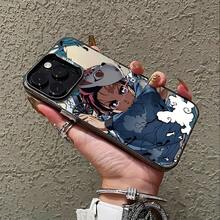 Este estuche de teléfono que presenta al demonio asesino de anime japonés compatible con modelos de 16, 15, 14, 13, 12, 11 Pro, X, XR, XS, 8 y 41 Plus, ofreciendo un acabado mate y protección caídas.17   17promax - Negro - Ver 5