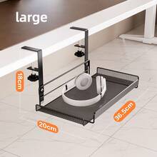 Under Desk Storage Shelf/Basket, Office Desk Organizer, Desktop Router Storage, Bedroom Organizer - Multicolor - View 14