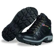 Caterpillar Adventure Ankle Boot, 100% Leather, Stitched Sole, New Release + Gel Insole - Black - View 3