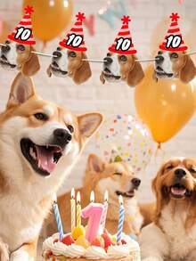 7/14/21 chiếc Băng rôn ảnh khuôn mặt thú cưng tùy chỉnh, Băng rôn ảnh khuôn mặt cá nhân hóa - Trang trí tiệc sinh nhật tùy chỉnh, Băng rôn sinh nhật ảnh tùy chỉnh, Cờ khuôn mặt hài hước cá nhân hóa, Dây cờ trang trí tiệc hình ảnh tùy chỉnh, Phụ kiện tiệc - Nhiều màu - Xem 4