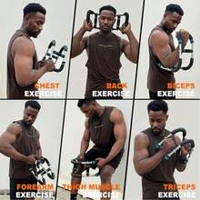 Ultimate Arm Trainer, Adjustable Chest Workout Equipment, Arm Trainer For Men, Chest Trainer For Men, Shoulder Muscle Training, Portable Spring Resistance Home Fitness Equipment - 1PCS - 查看 3