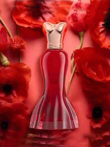 2pcs/1pc 30ml Red Dress Shaped Flameless Fragrance Air Freshener. Compact And Portable. The Perfect Gift For Friends, Elders, And Girlfriends On Holidays And Birthdays. - Red - View 3