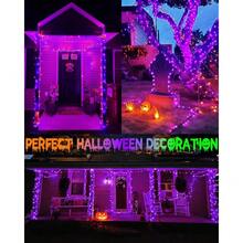 Connectable Red And White Christmas String Lights, 2Pack Total 164FT 400LED Christmas Lights For Outdoor/Indoor, Plug In Tree Lights With 8 Modes, String Lights For Christmas Decorations Holiday - APP RGB - View 2
