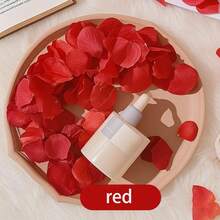 1000片人造玫瑰花瓣，适用于DIY手工、婚礼、活动、派对、情人节装饰、生日装饰、派对装饰、情人节求婚、婚礼装饰