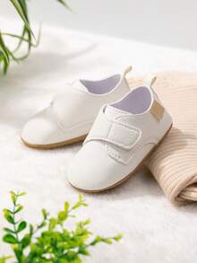 Retro Casual Sports Hook And Loop Soft Bottom Infant Boy Flat Daily Crawling Shoes