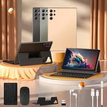 W&O 10.1-Inch Tablet PC, Android 15 Operating System, 2-In-1 Tablet With Keyboard, Mouse, Protective Case, Stylus, 256GB ROM + 8GB RAM, Supports 1TB Memory Card Expansion, 5+16MP Camera, Octa-Core Processor, 8000Mah Battery, 1280*800 IPS HD Display, Tab, Wi-Fi 6, Tablet, Tablet, Pad,Valentine's Day Gift - màu đen - Xem 6