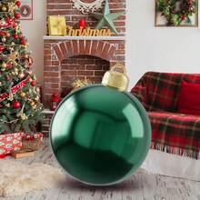 60cm/23.6in Inflatable Christmas Ball, PVC Inflatable Christmas Decoration Ball, Outdoor Inflatable Decor For Christmas, Suitable For Indoor, Yard, Porch, Lawn (Red) - Multicolor - View 11