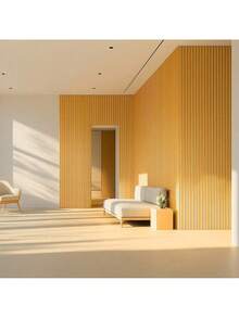 Self-Adhesive Slatted Wall Covering, MDF Wood Panels, 45x11 - 弗雷霍 - 查看 3