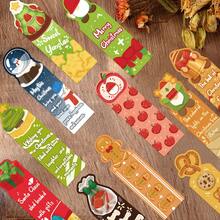 30 piezas de marcapáginas navideños divertidos - perfectos para estudiantes y amantes de los libros, suministros duraderos para la oficina y la escuela, regalo de Navidad