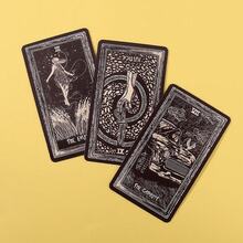 78pcs Durable Tarot Cards - Mystic Tarot Deck, Includes Beginner's Tarot Reading Guide, Ideal For Holiday, Friends, And Fun Tarot Game - Black - View 6