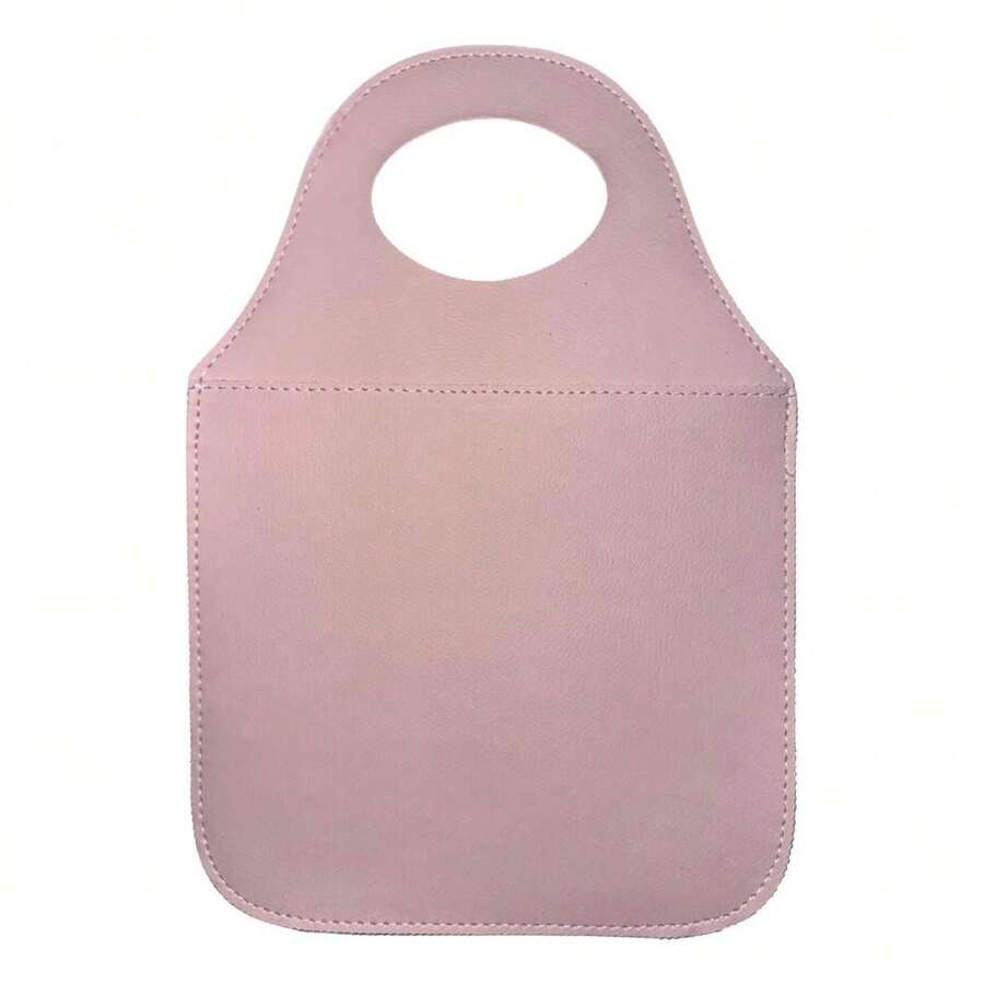 Universal Leather Car Trash Can - Rose Red - View 1