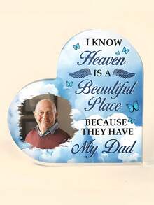 Custom Photo Your Wings Were Ready But My Heart Was Not - Memorial Personalized Custom Acrylic Plaque - Sympathy Gift For Family Members-18styles, Personalized Memorial Plaque - Sympathy Gift - Bereavement Gifts For Loss Of Loved One - Multicolor - View 26