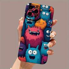Funda de Teléfono Mate con Patrón de Mariposa Angel Eyes Impresa en UV Protección Completa de 360 Grados Compatible con iPhone 11 12 13 14 15 Pro Max 16 XR X/XS 7 8 Plus SE Mini Smartphones - Mezcla de colores - Ver 2
