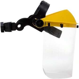 Eye Protection Browguard Kit With Clear Visor Yellow