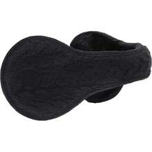 Unisex Foldable Ear Warmers Knits Winter EarMuffs,26339341 - 黑色 - 查看 2