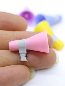 1pc/3pcs 1:12 Dollhouse Decor Accessories - Miniature Handheld Megaphone, Realistic Small Speaker, Dollhouse Miniature Model, OB11 Scene Micro Speaker, Realistic Toy Model, Micro Scene Decor Prop, Yellow/Purple/Blue