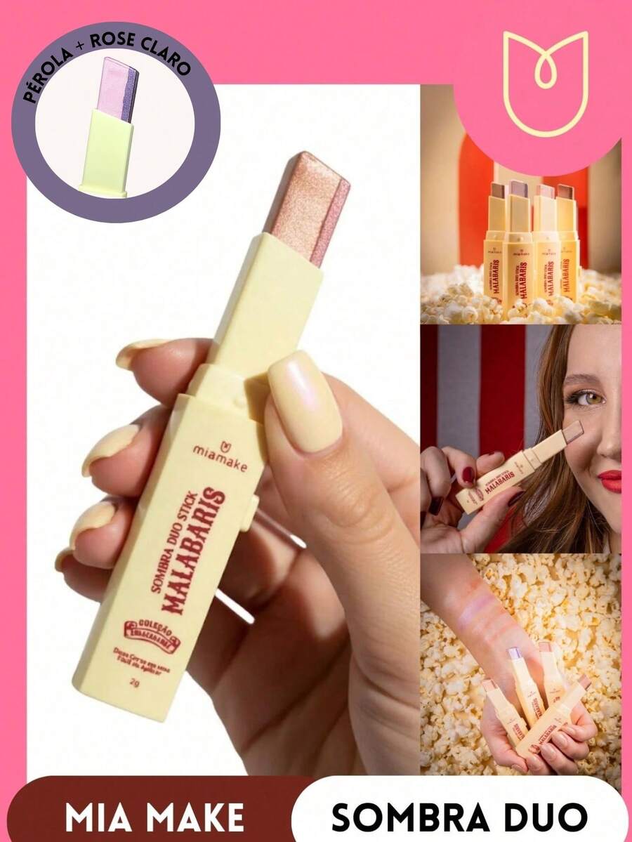MIAMAKE MIA MAKE DUO STICK EYESHADOW MALABARIS - 淺粉紅色 - 查看 1