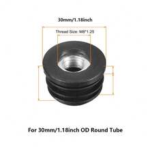 4个黑色塑料圆/方盖 M6 M8 孔螺母保护塞垫圈防尘密封端盖椅子家具配件 - 彩色 - 查看 27