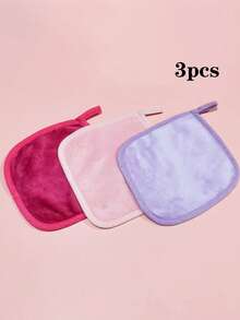 Conjunto de 7/5/3/1 Toalhas Pequenas de Flanela Absorventes, Panos Removedores de Maquiagem com Alças para Pendurar, Cuidado Suave com a Pele, Produtos Reutilizáveis para Remoção de Maquiagem, Macias para o Rosto, Adequadas para Uso Doméstico e Profissional.