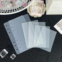 5/10/15张/包 A6/A7/M5 贴纸本补充页，加厚贴纸笔记本补充页，贴纸笔记本分隔页，贴纸笔记本制作，圣诞节和新年礼物，加厚贴纸笔记本补充页，笔记本分隔页，PP材质，适用于贴纸本、笔记本、预算计划本、剪贴簿、泡泡贴纸、返校用品、学生用品、办公用品等。