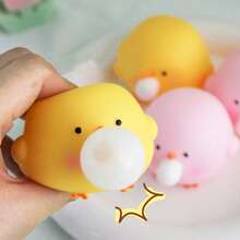 1/3Pcs Spit Bubble Squeeze Toys, Cute Chicken Squishies Toys - Squishies Stress Toys Blow Bubbles When Squeezed, Fidget Toys, Fidgets Squishies - Multicolor - View 1