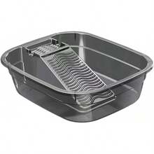 Lavabo de tabla de lavar, de lavado, portátil, práctico, ahorrador de espacio, ligero, para lavar ropa, dormitorio, tabla de fregar, lavadero, Gris - Gris - Ver 8