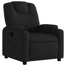 vidaXL Relaxsessel Schwarz Stoff - Black - View 2