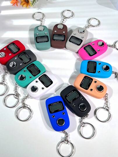 Contador electrónico con pantalla LED, estilo árabe de Oriente Medio, contador digital manual de múltiples propósitos, contador de presión manual para alivio del estrés, adecuado para contar oraciones, uso comercial y doméstico, disponible en varios colores, contador conveniente como rosario electrónico