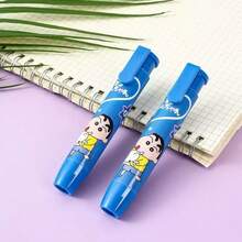 6pcs Crayon Shin Chan Creative Cartoon Press Eraser, Designed For Elementary School And Children, Cute Eraser That Is Easy To Wipe And Shavings Free, Detachable Waste Removal Eraser - Multicolor - View 9