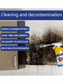 JUE FISH 这款除霉套装非常适合修复受损墙面、大面积剥落、裂缝和缝隙。这款多功能除霉喷雾也适用于清洁浴室瓷砖、墙壁和天花板。它是馈赠亲朋好友的绝佳礼物（全新和二手产品分开发货）。 - 白色 - 查看 6