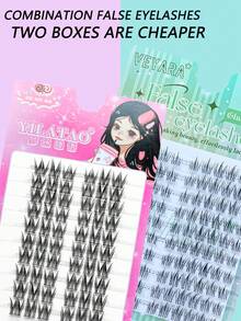 Combo de dos cajas de pestañas postizas - Estilos dramáticos y voluminosos de moda europea y americana para ojos talla grande grandes. Experimenta múltiples estilos con nuestra colección de pestañas postizas extra grandes