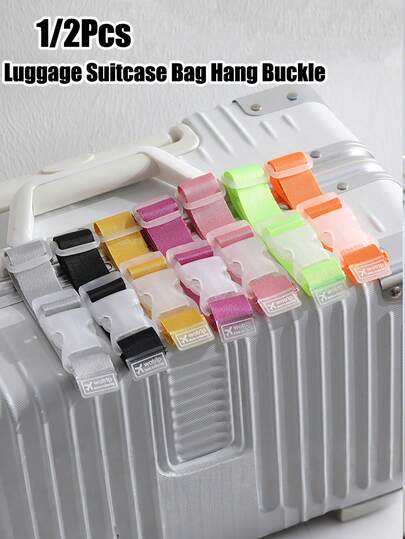 Fashionable Adjustable Luggage Strap, Anti-Theft Luggage Strap, Portable Travel Suitcase Strap, Anti-Lost Clip Strap, Jacket Fixation Strap, With Adjustable Release Buckle - Durable Travel And Outdoor Accessory, Casual Accessory Design, Convenient For Carrying Extra Luggage, Suitable For Car And Outdoor Travel, Travel Accessories, Fits Various Luggage Sizes - An Ideal Gift For New Year And Christmas.